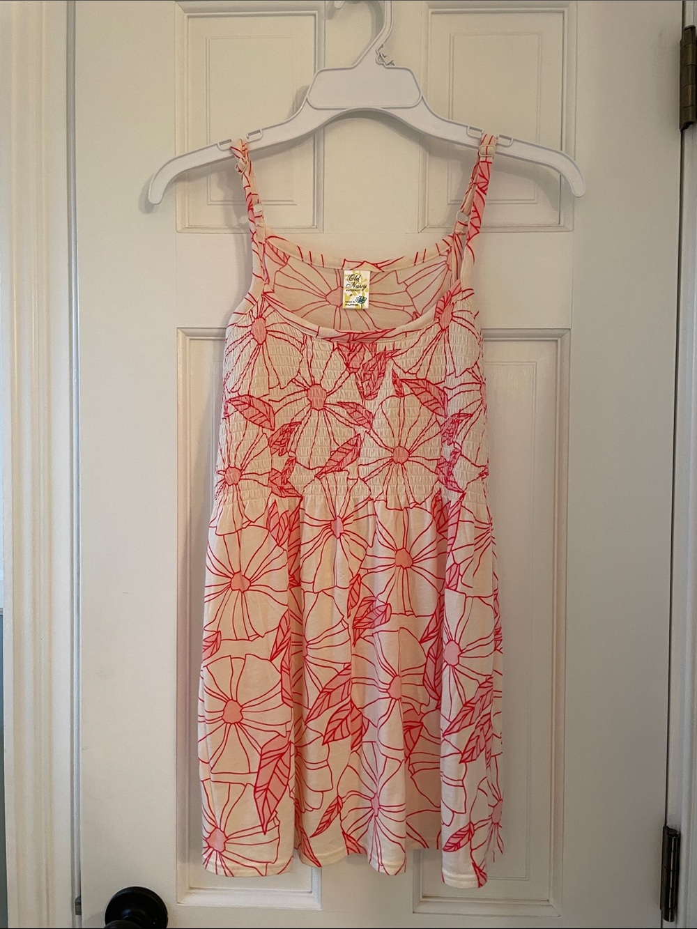 Maternity Old Navy Girls Floral shirt in Pink and Cream